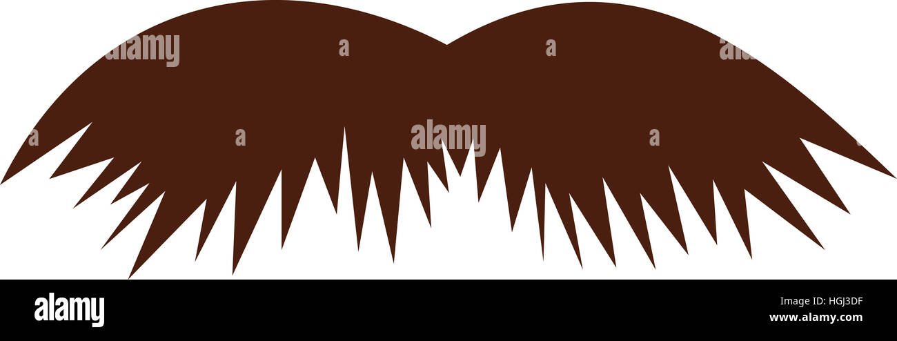 Schnauzer Schnurrbart-Symbol Stockfoto