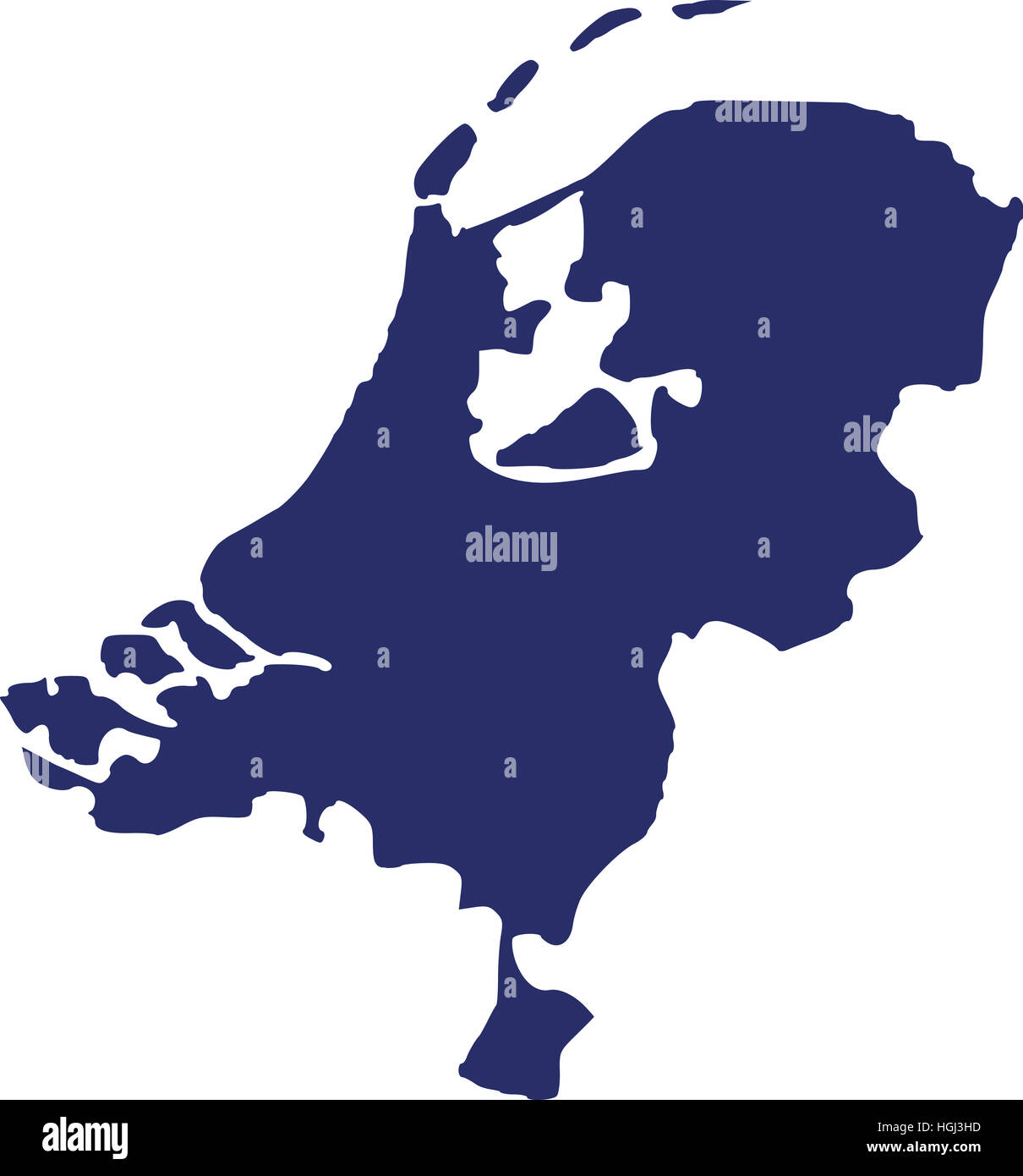 Niederlande-Karte Stockfoto