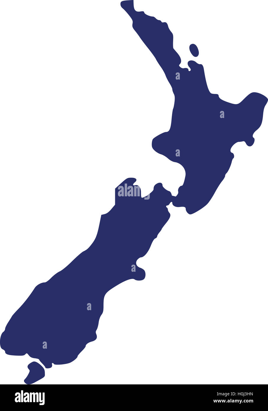 Neuseeland-Karte Stockfotografie - Alamy