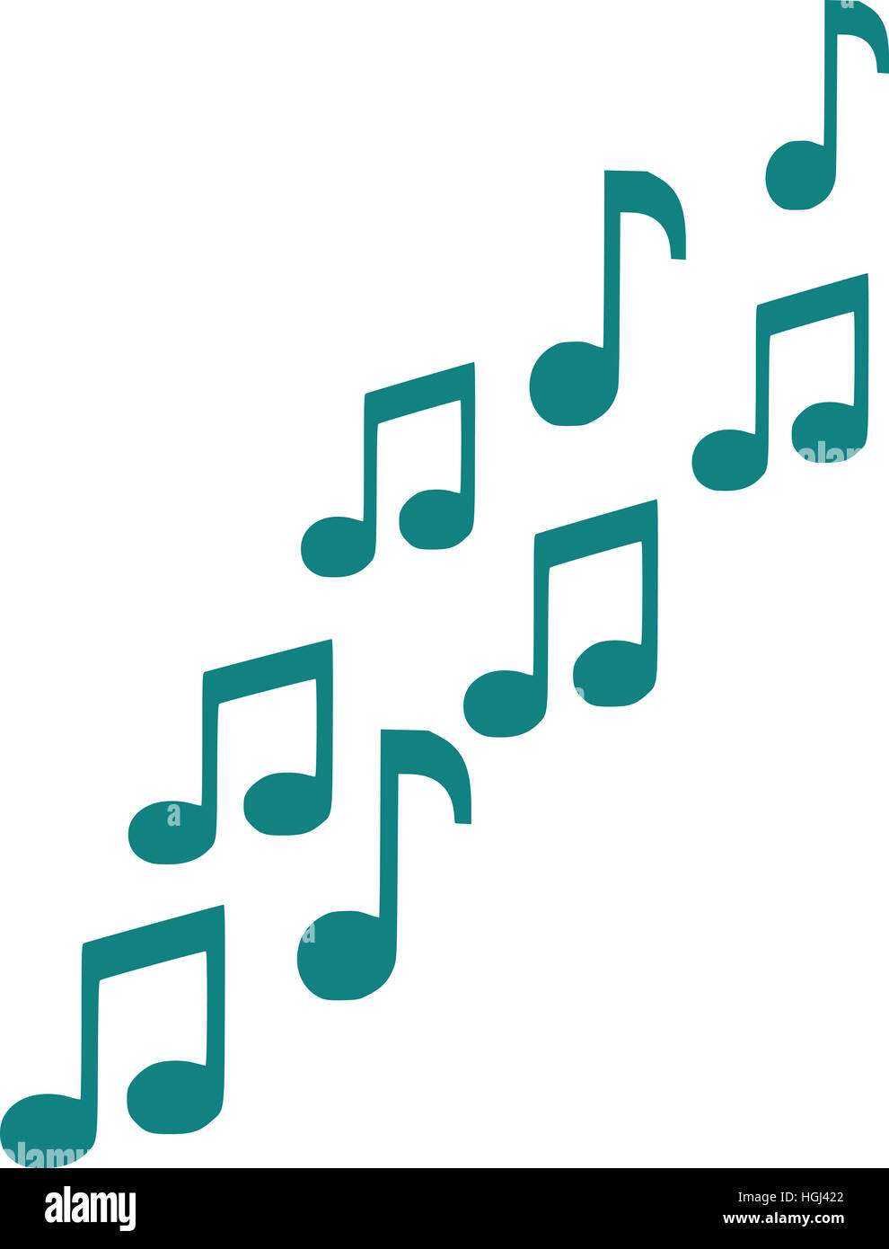 Musik-Noten-symbol Stockfoto