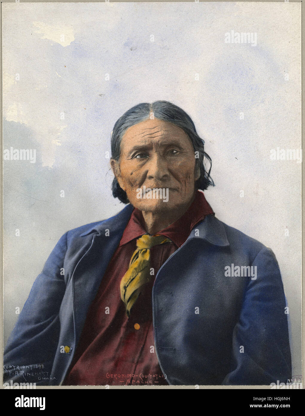 Geronimo (Guiyatle), Apache - 1898 Indian Congress - Foto: Frank A. Rinehart Stockfoto