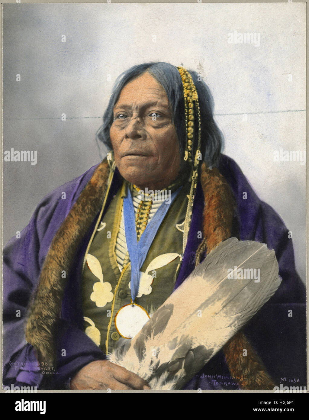 John Williams, Tonkawa - 1898 Indian Congress - Foto: Frank A. Rinehart Stockfoto