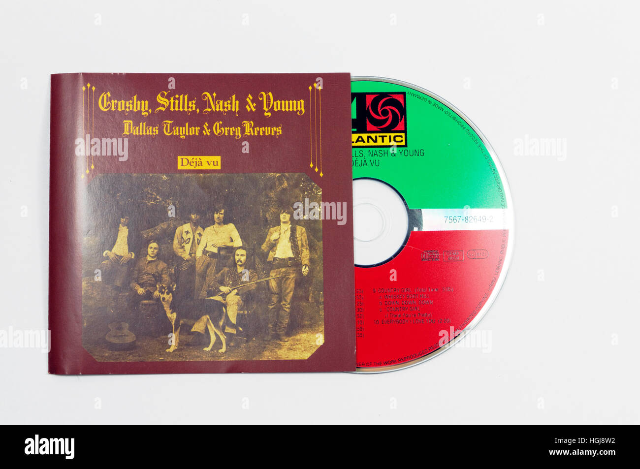 Crosby, Stills, Nash und junge Deja Vu album Stockfoto