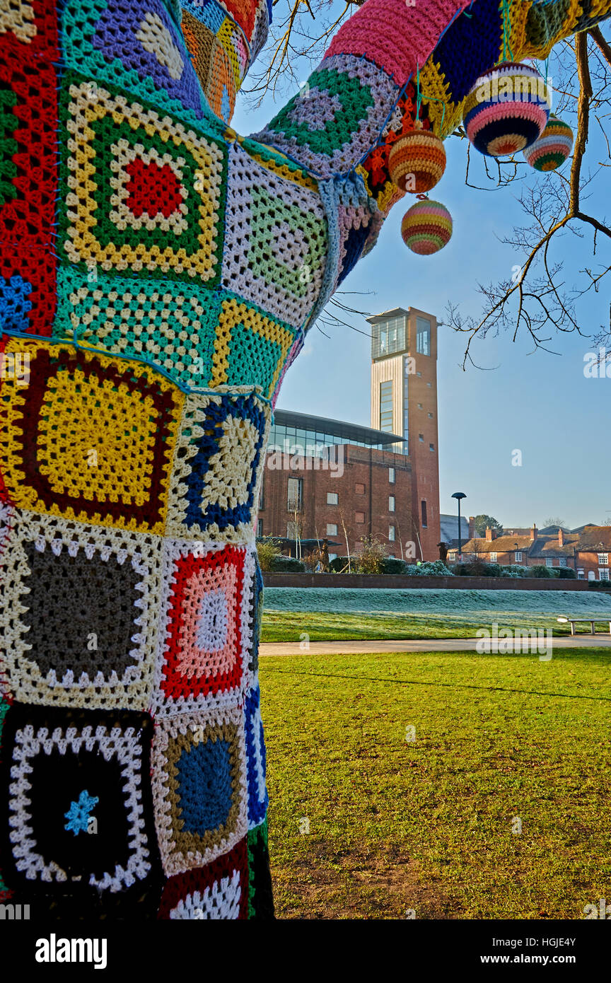 Die "Erinnerung an Bäume" in Stratford-upon-Avon sind um die Bancroft Gardens Stockfoto