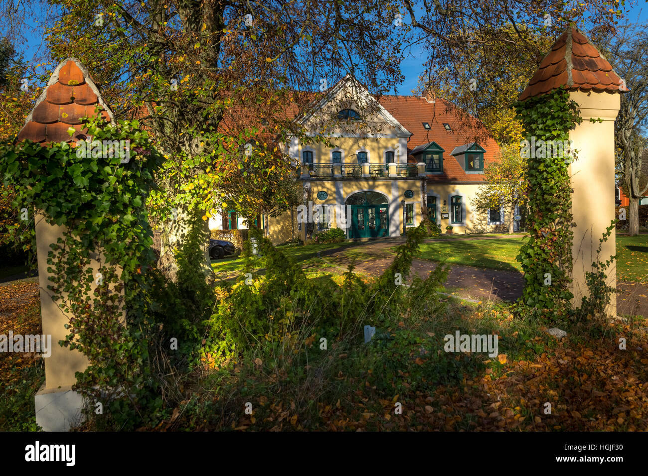 Landsitz Solzow, Solzow Gutshaus, Vipperow, Mecklenburger Seenplatte, Mecklenburg-Western Pomerania, Deutschland, Europa, Stockfoto