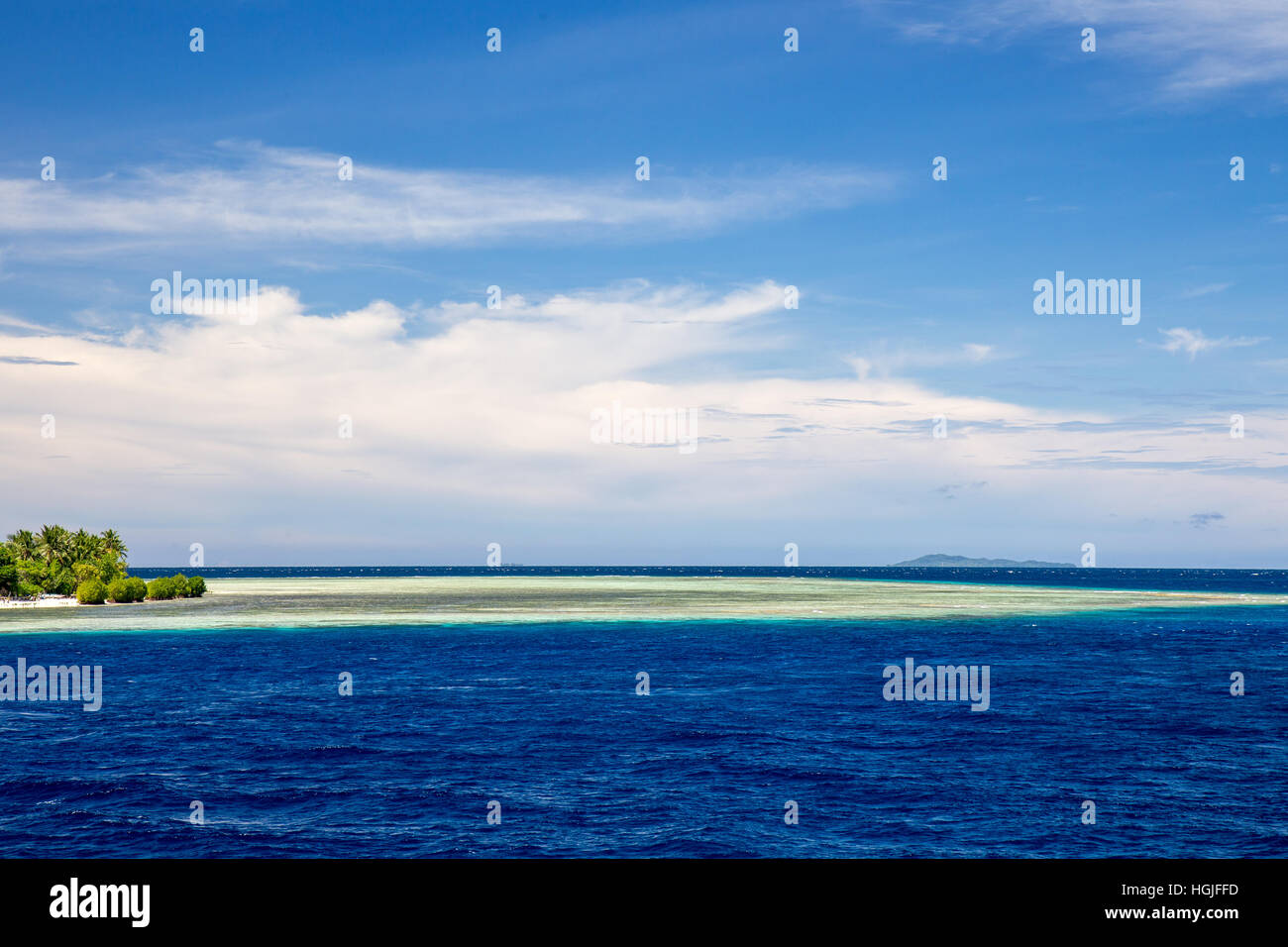 Riff in Raja Ampat Stockfoto