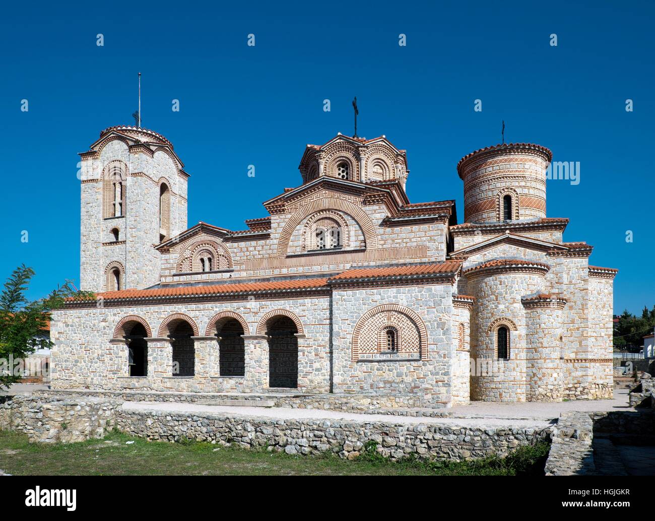 Abtei St. Kliment und Pantaleon, Ohrid, Southwest Region, Mazedonien Stockfoto