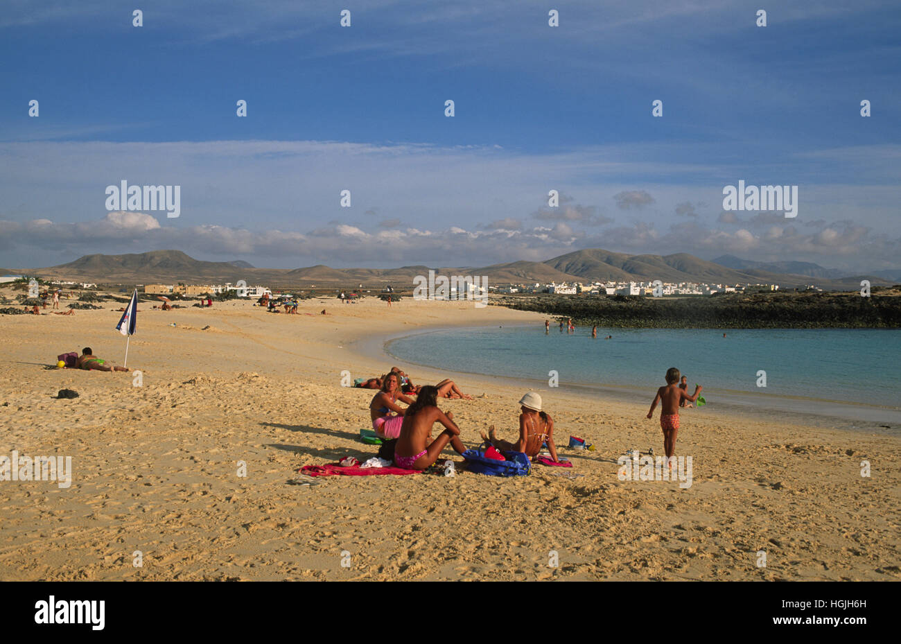Strand in El Cotillo, Fuerteventura, Kanarische Inseln, Spanien Stockfoto