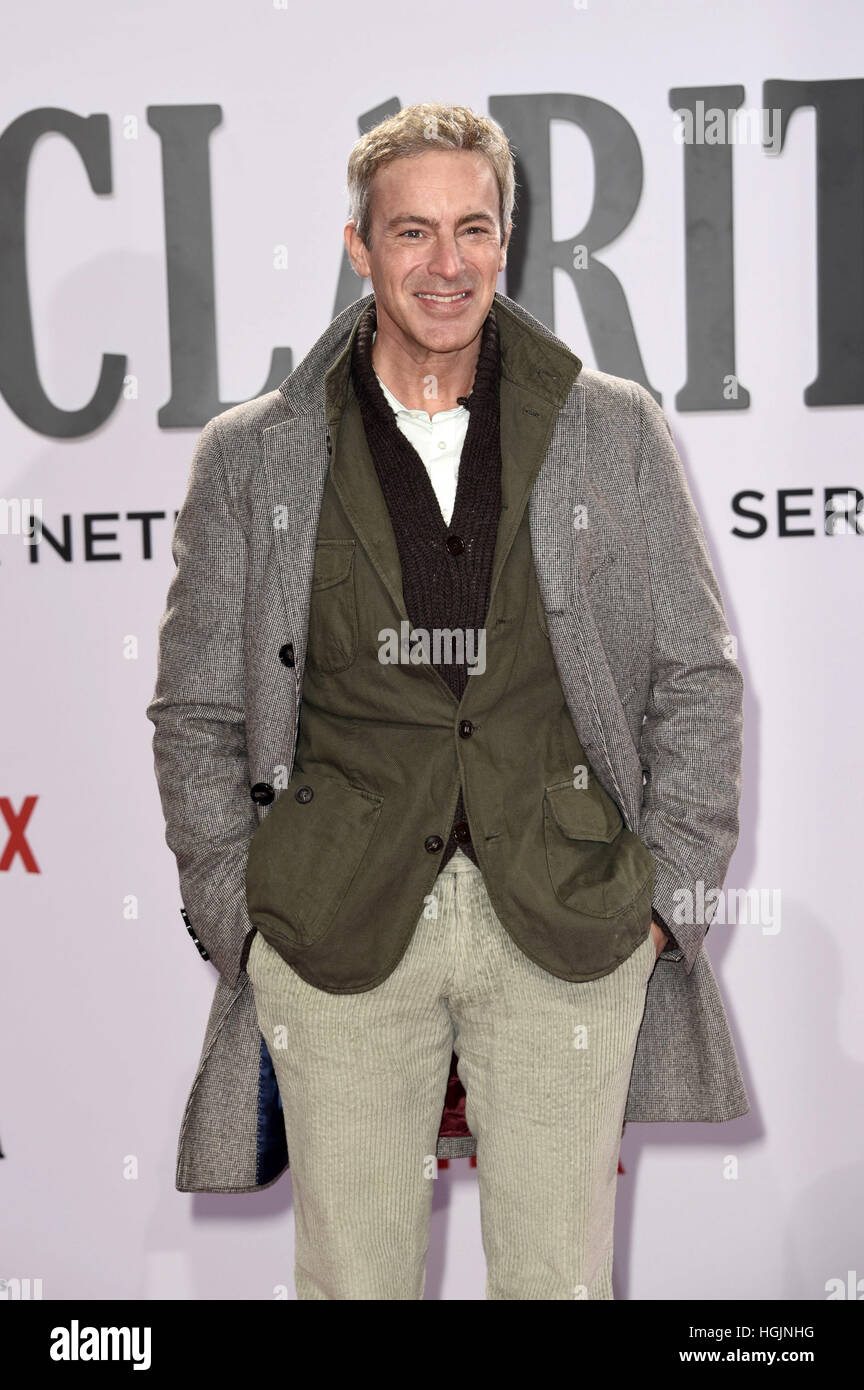 Berlin, Deutschland. 20. Januar 2017. Gedeon Burkhard besucht die Netflix-Serie "Santa Clarita-Diät" screening im CineStar Sony Center am 20. Januar 2017 in Berlin, Deutschland. | Nutzung weltweit Credit: Dpa/Alamy Live-Nachrichten Stockfoto