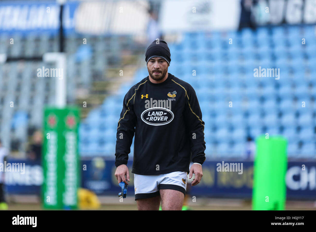 Parma, Italien. 22. Januar 2017. London Wespen fliegen Hälfte Danny Cipriani im Warm-up der Partie gegen Zebre in EPCR Champions © Massimiliano Carnabuci/Alamy Nachrichten Stockfoto