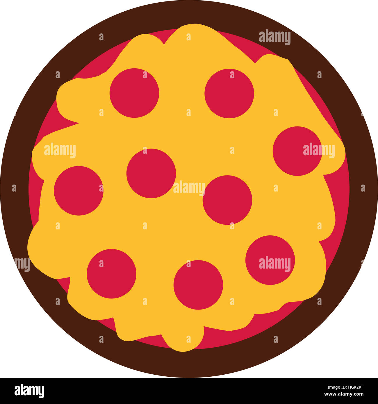 Italienische Pizza-Symbol Stockfoto