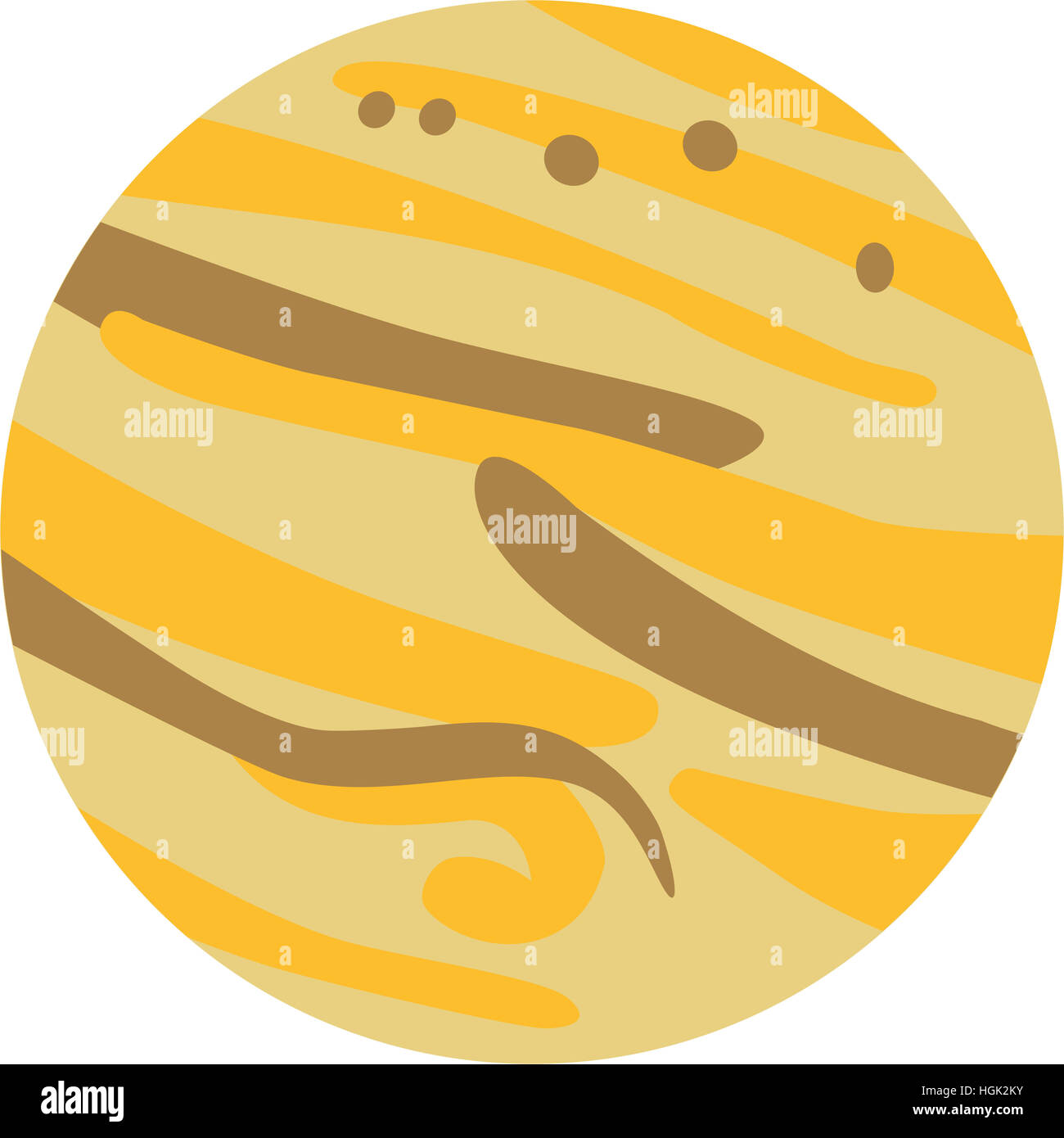 Jupiter-Planeten-symbol Stockfoto