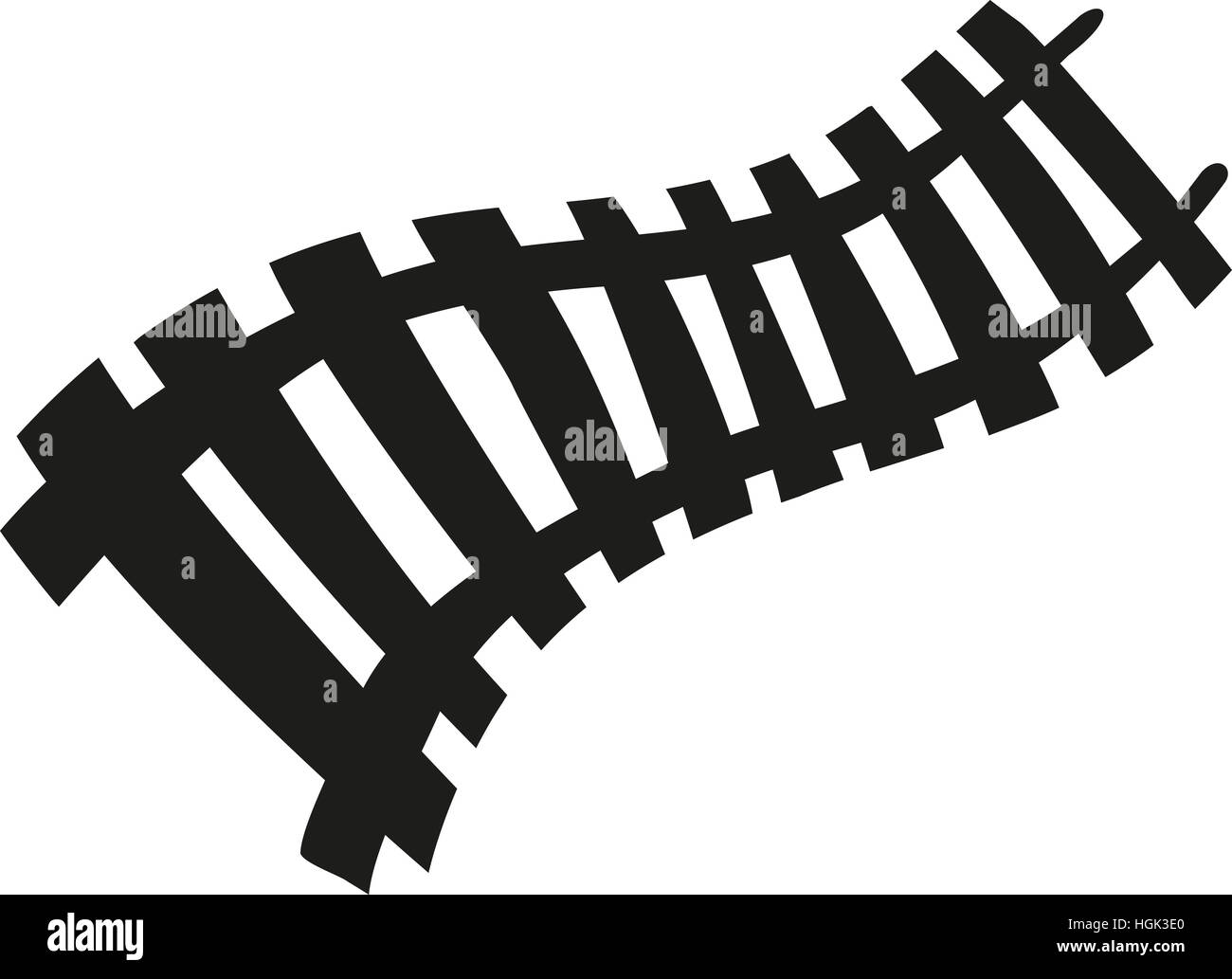 Dynamische Eisenbahn-Symbol Stockfoto