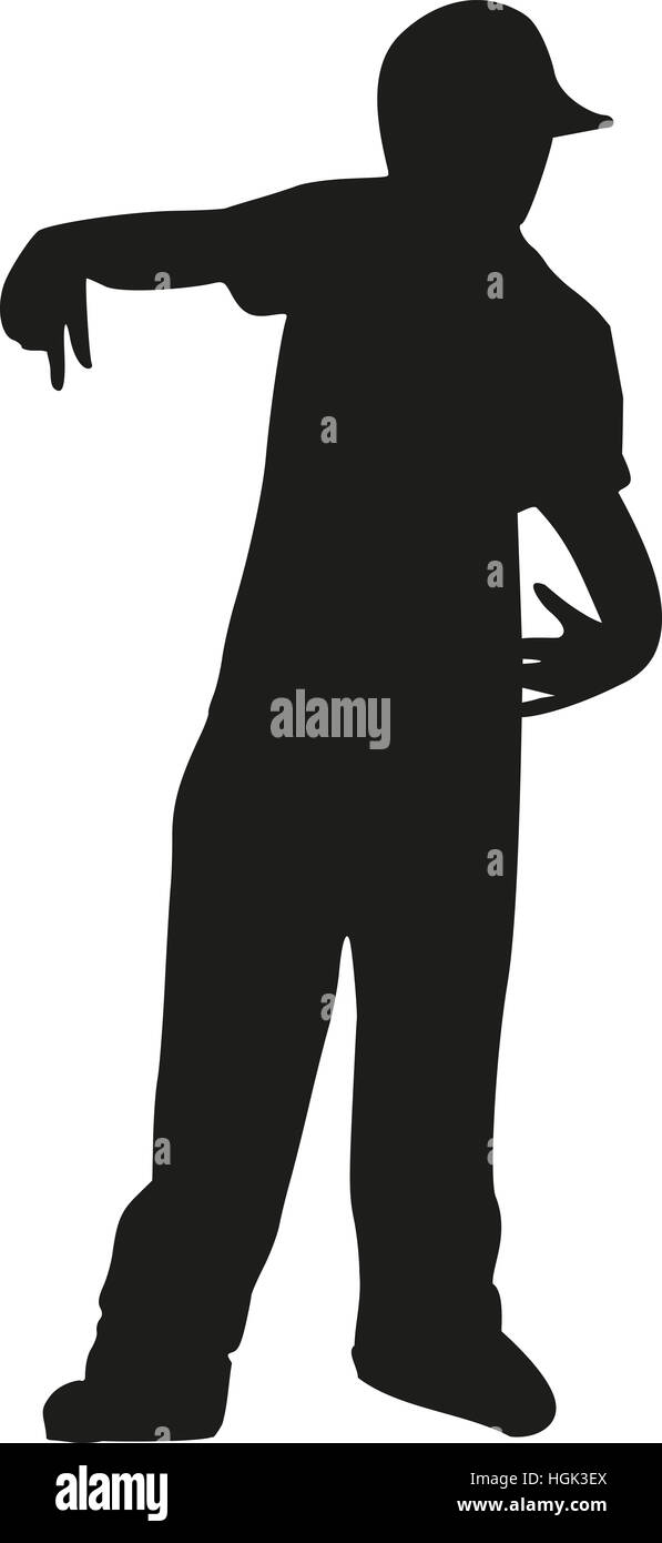 Rapper silhouette Stockfoto