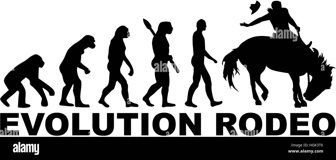 Evolution-Rodeo Stockfoto