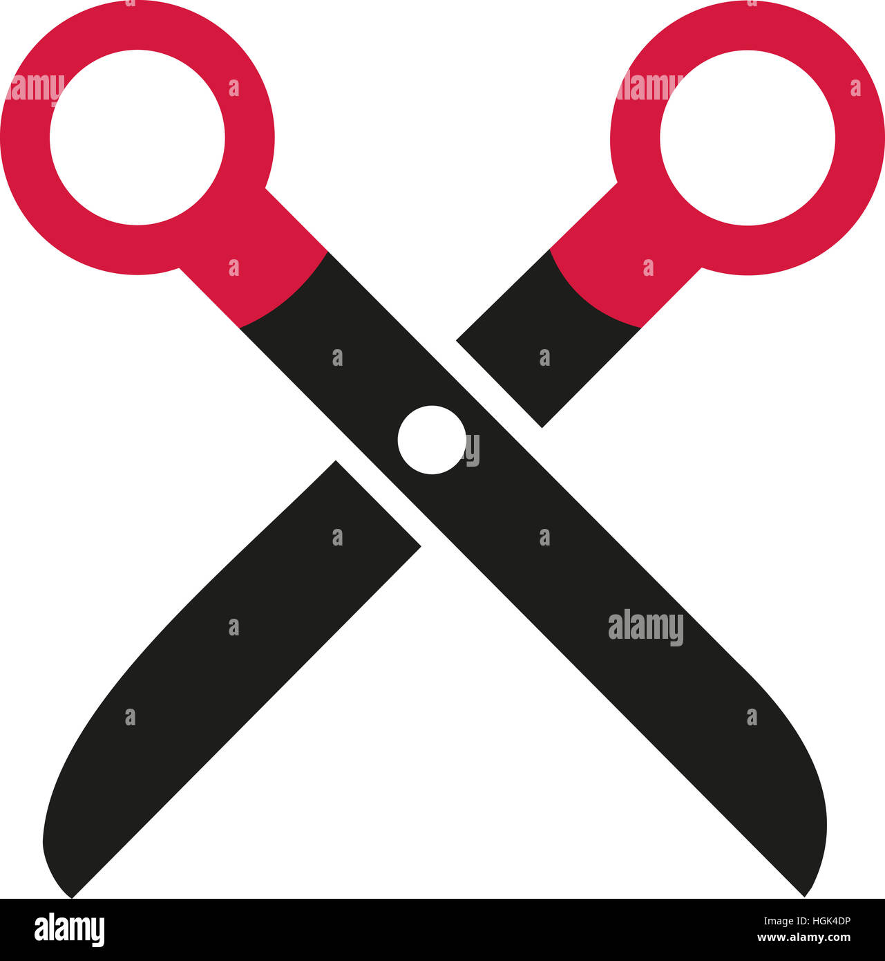 Einfache Scheren-symbol Stockfoto