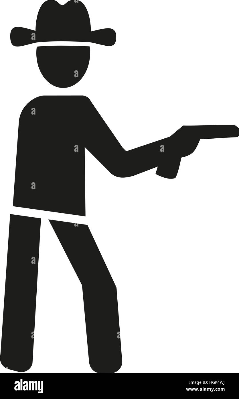 Sheriff-Piktogramm Stockfoto