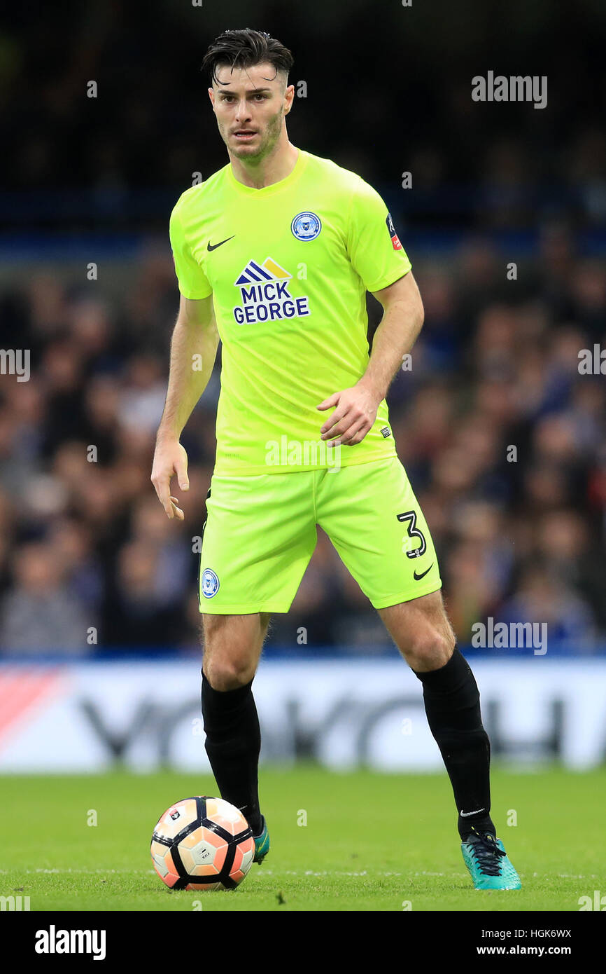 Peterborough United ist Andrew Hughes Stockfoto