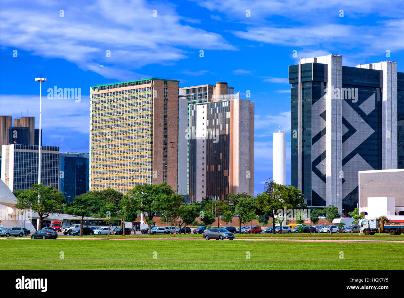 Skyline von Brasilia Stockfoto