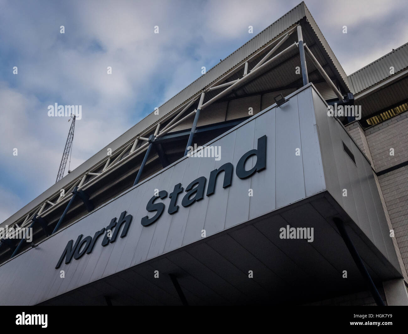 Nordtribüne im White Hart Lane Stadium, Tottenham Stockfoto