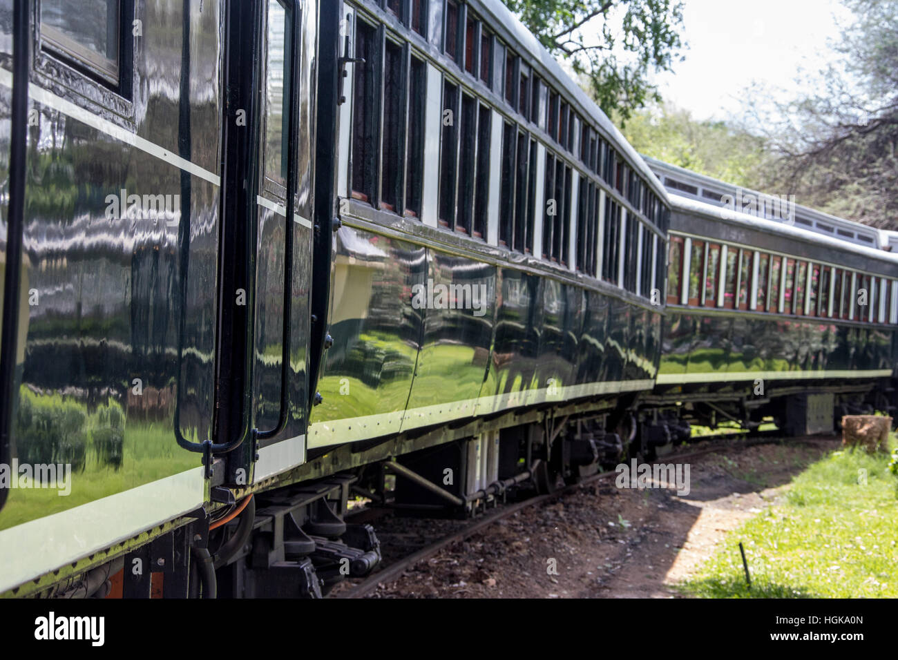 Royal Livingstone Express-Zug, LIvingstone, Sambia Stockfoto