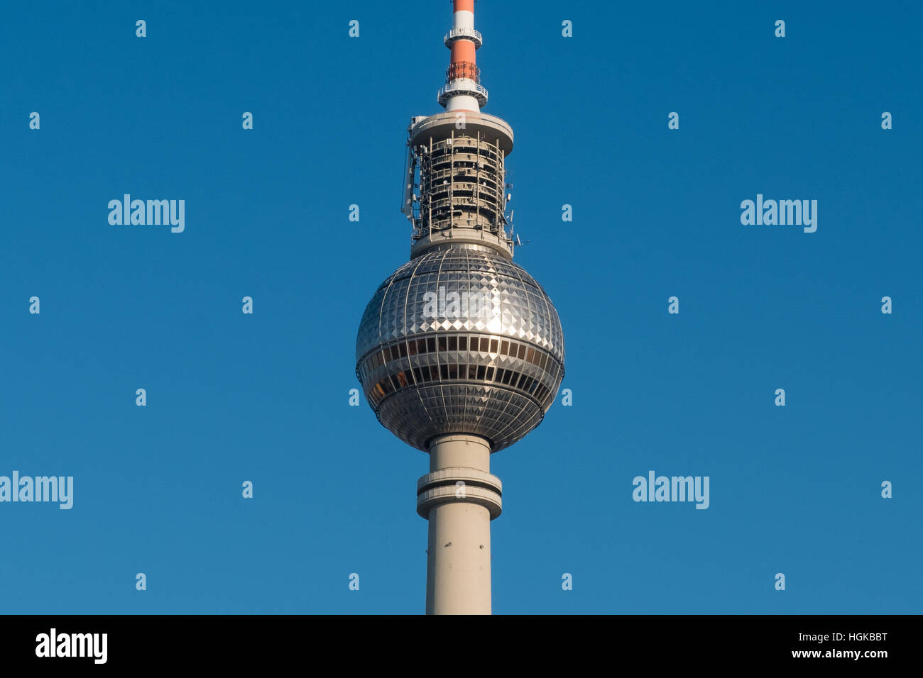der Fernsehturm in Berlin - Fernsehturm, Fernsehturm, Stockfoto