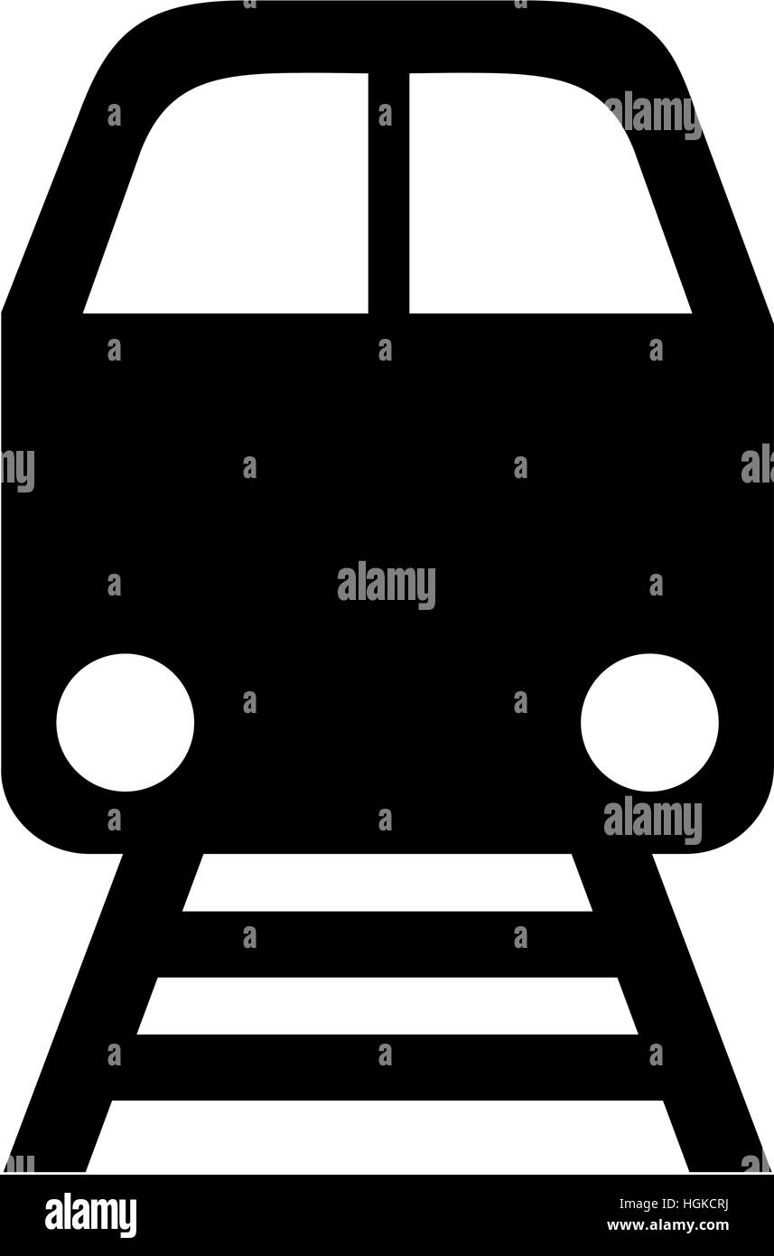 Zug-Frontansicht Stockfoto