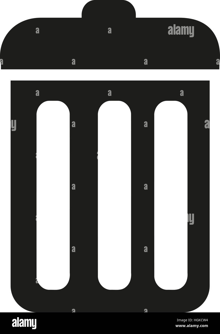 Papierkorbsymbol Stockfoto