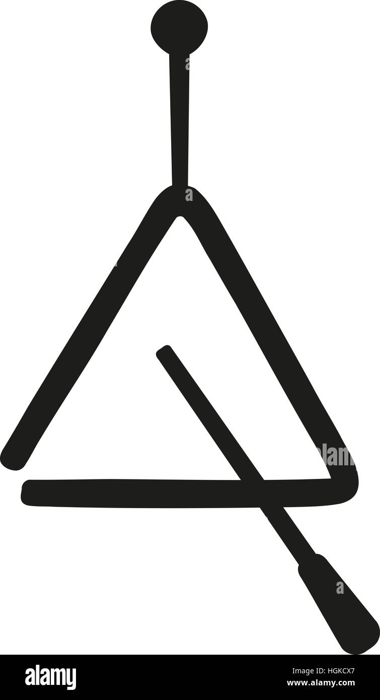 Dreieck-instrument Stockfoto