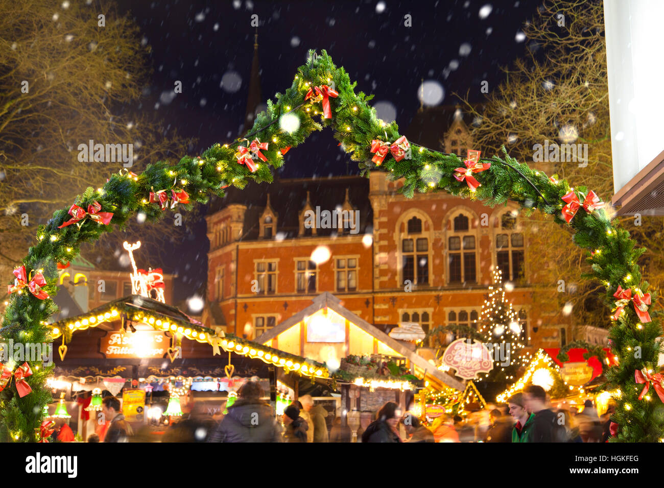 Weihnachtsmarkt in Oldenburg (Niedersachsen) Stockfoto