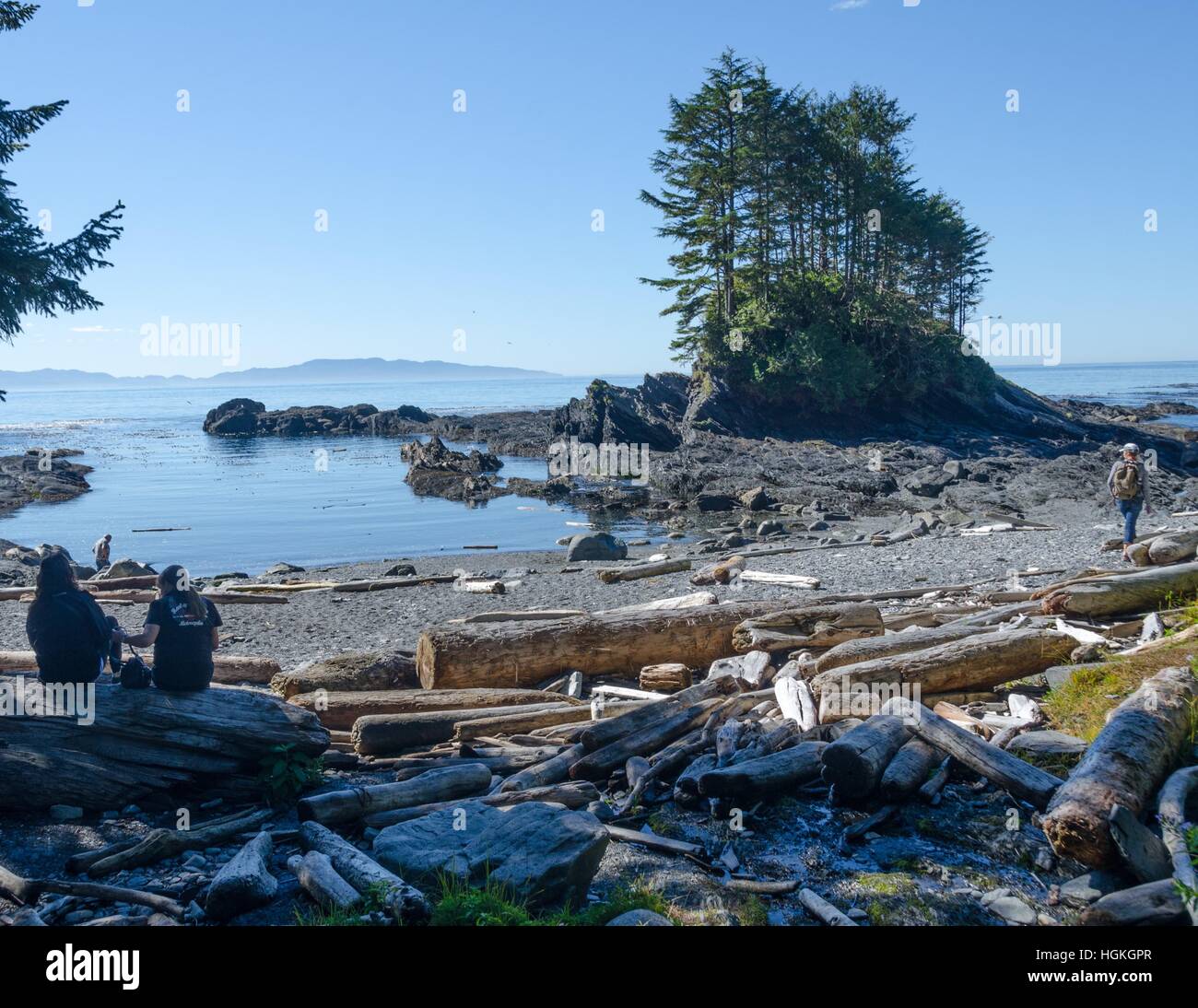 Botany Bay, Vancouver Island, BC, Kanada Stockfoto