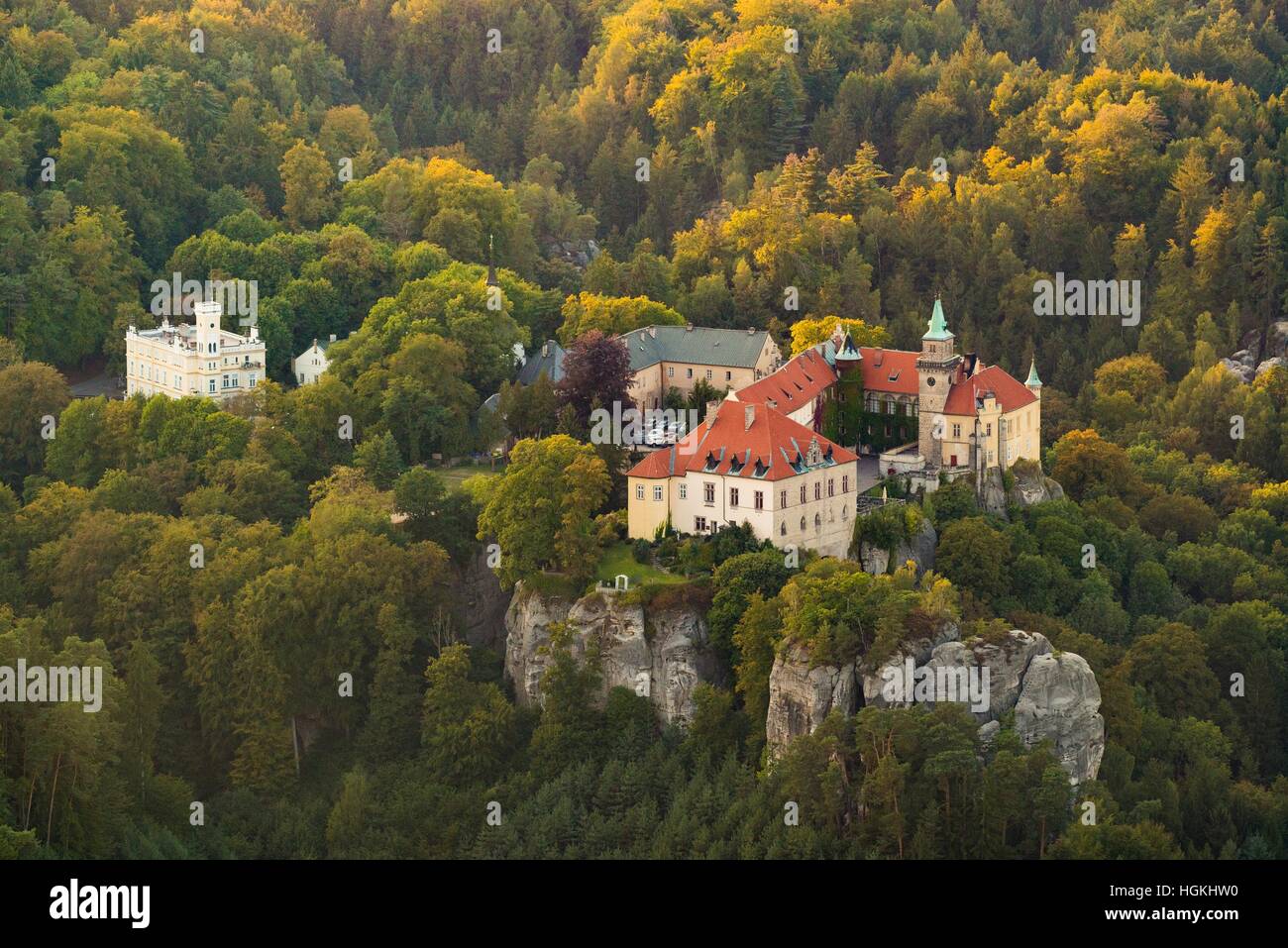 Hruba Skala Chateau, Böhmisches Paradies Stockfoto