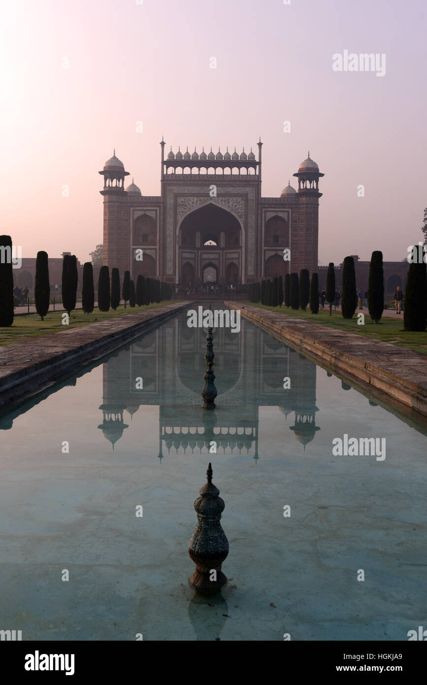 Taj Mahal in Indien Stockfoto