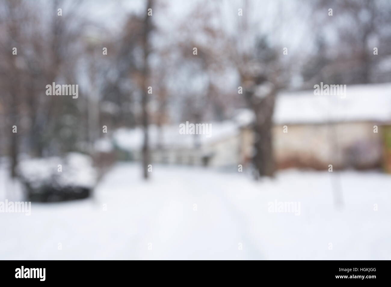 Winter-Szene verschwommen abstrakten Hintergrund Stockfoto