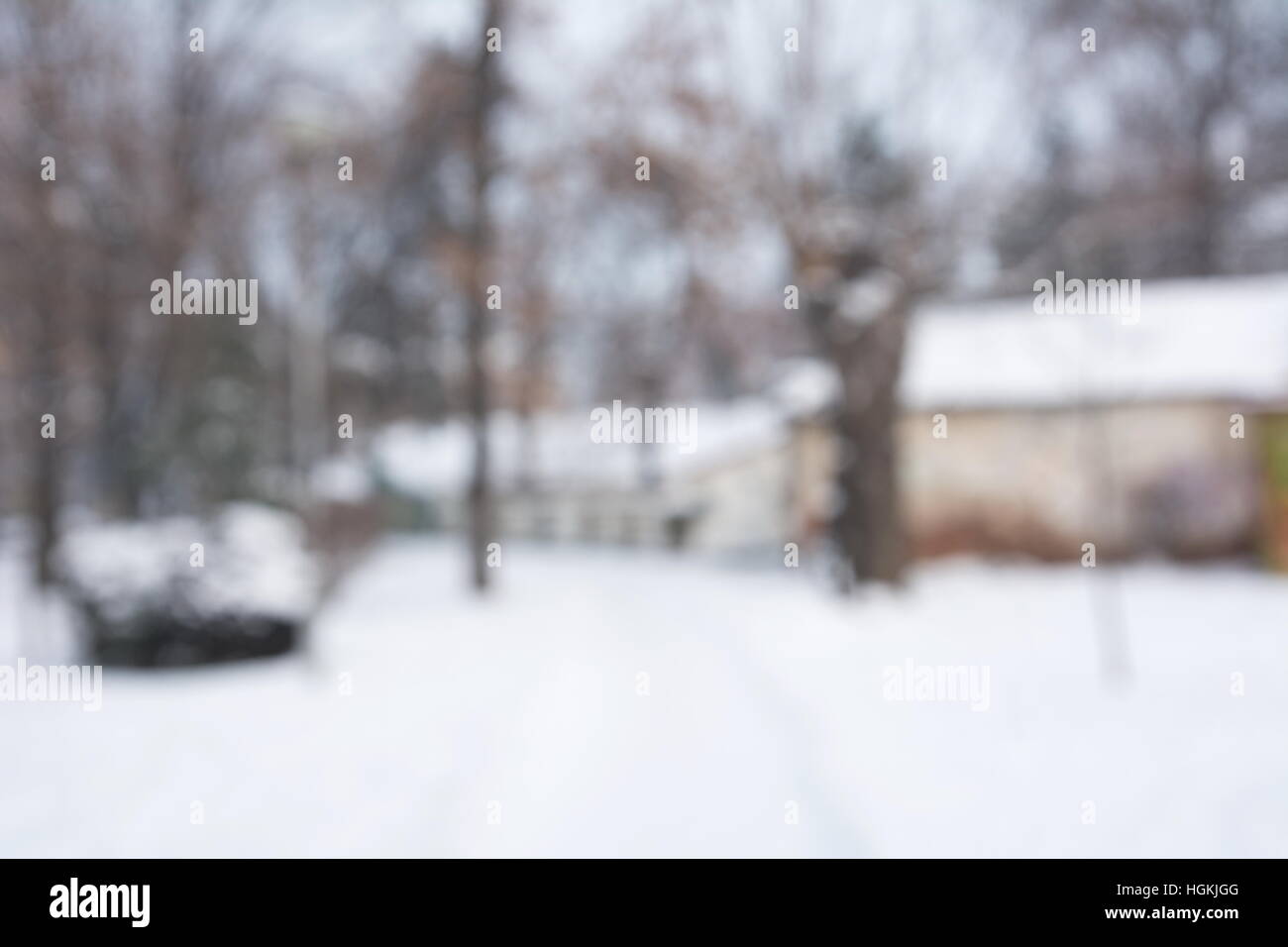 Winter-Szene verschwommen abstrakten Hintergrund Stockfoto