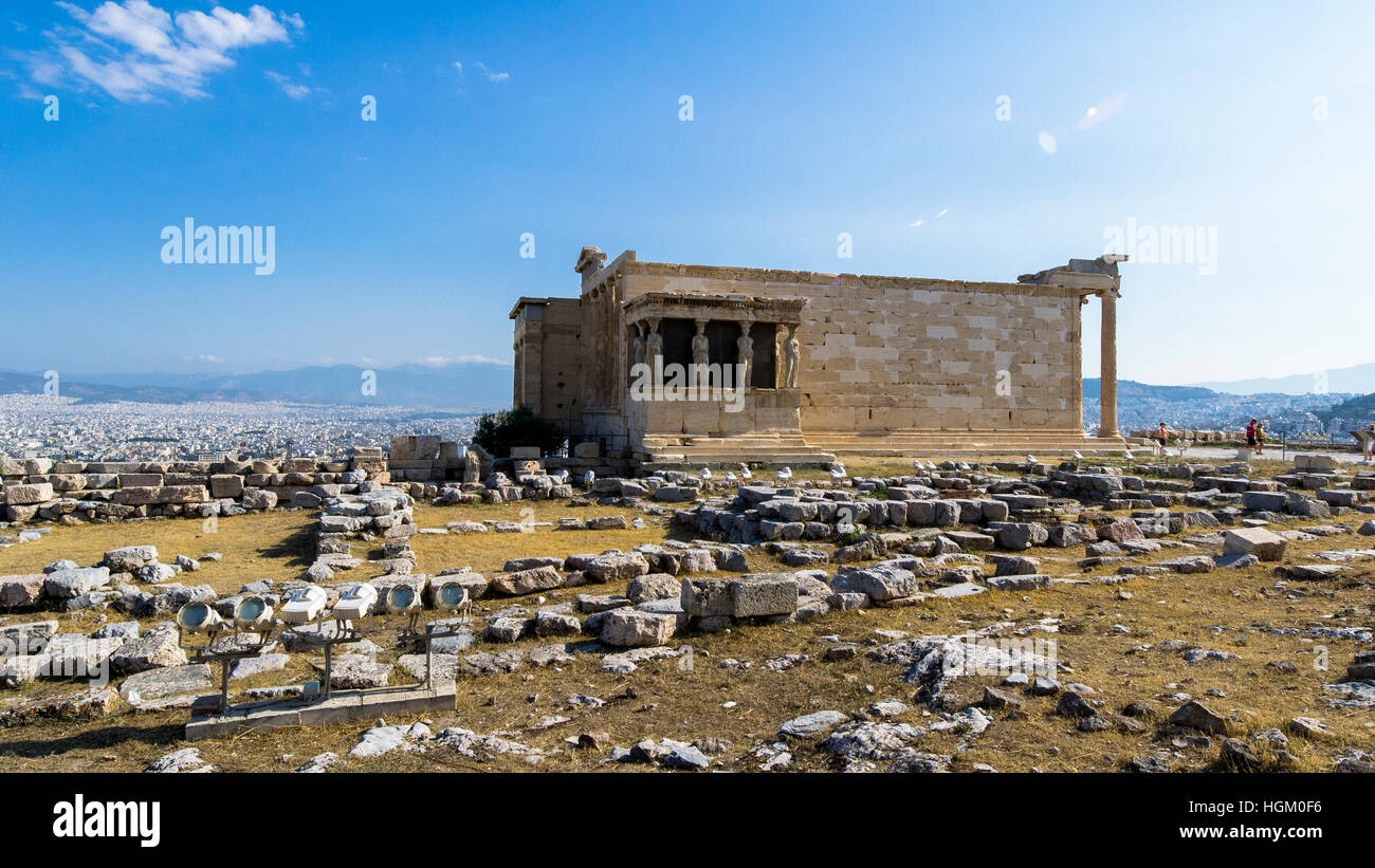 alte Ruinen in Griechenland Stockfoto