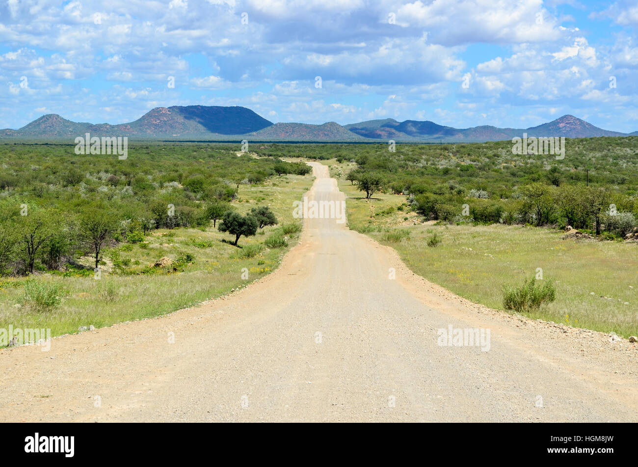 Landschaft des nördlichen Namibia Stockfoto