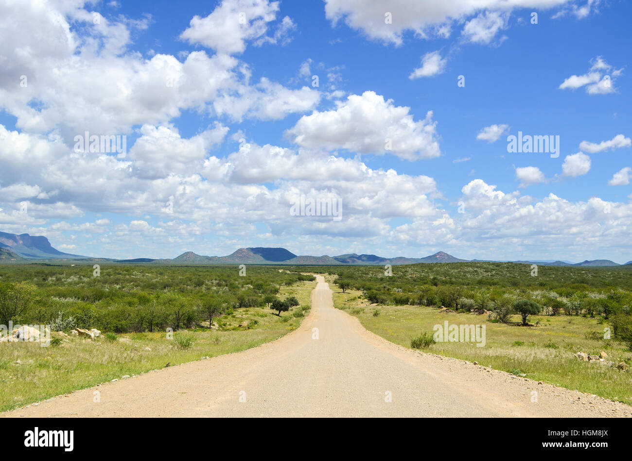 Landschaft des nördlichen Namibia Stockfoto