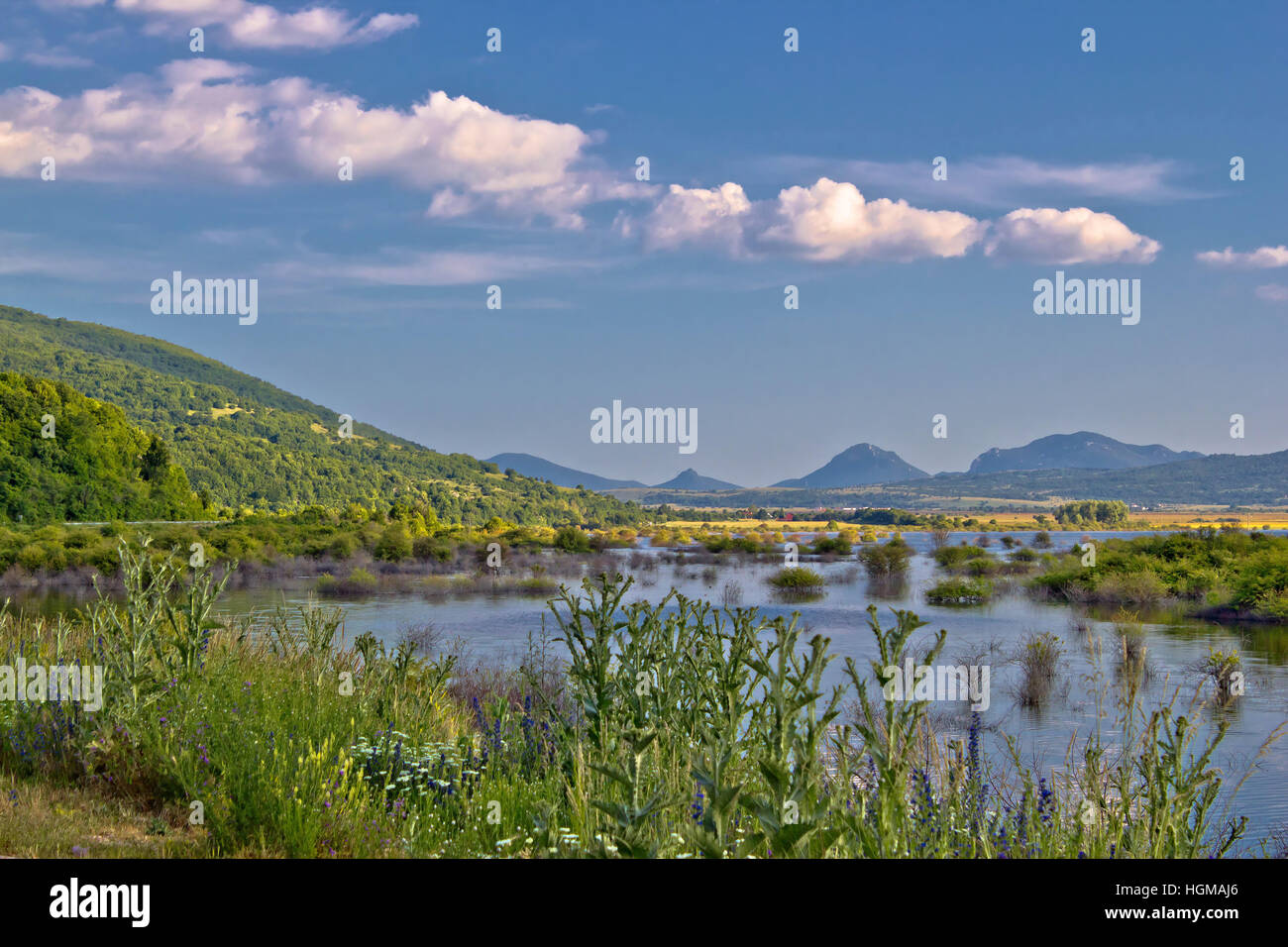 Bereich von Krbava Lika Region Od Kroatien Stockfoto