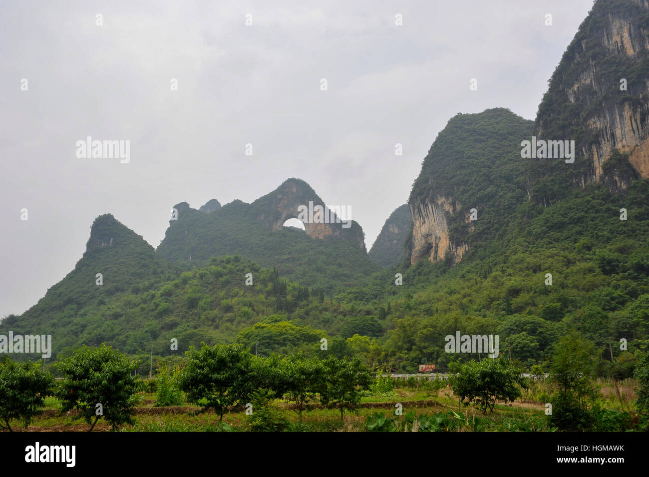 Moon Hill in Guilin, China Stockfoto