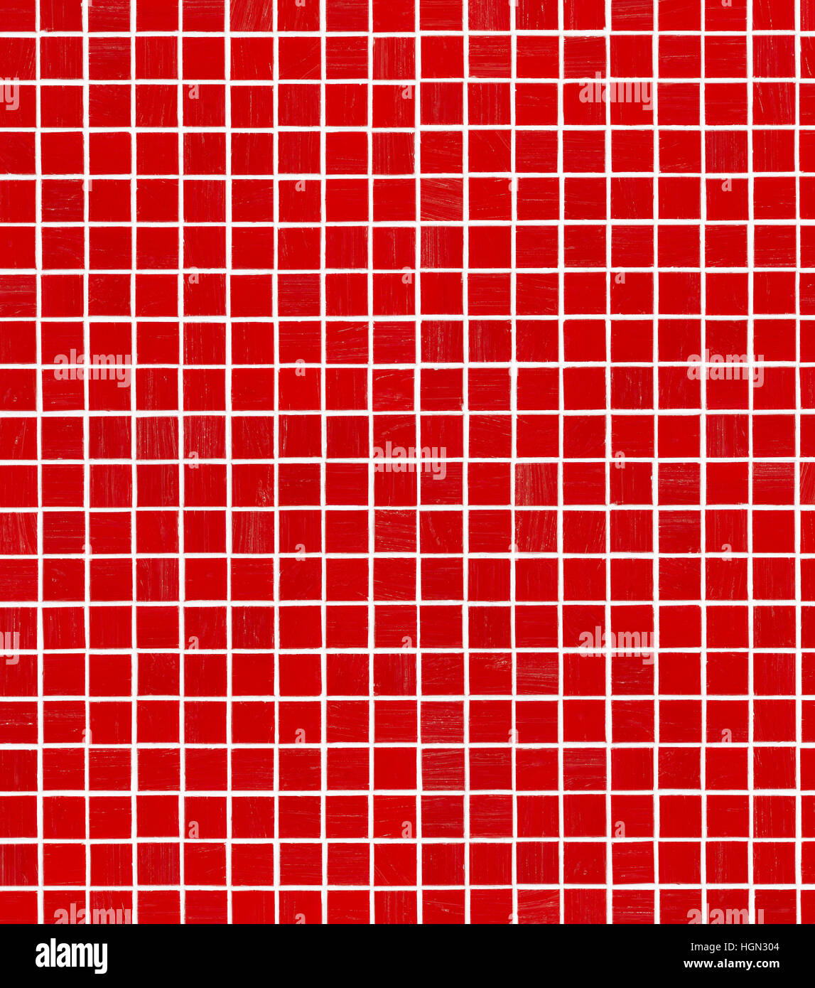 Rot Mosaik Kachelhintergrund Stockfoto