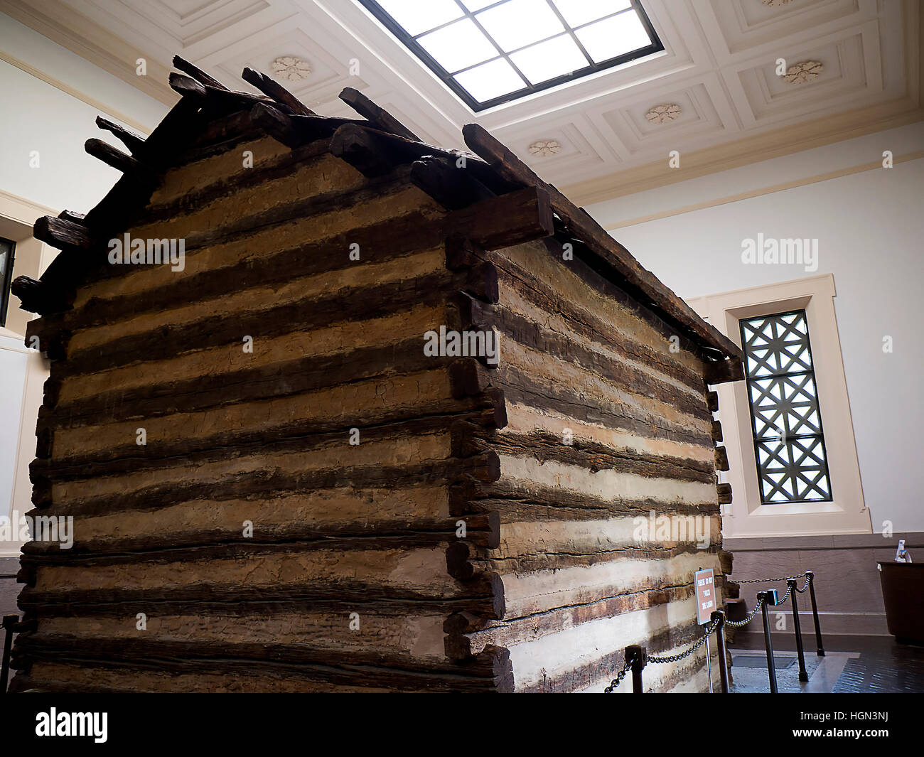 Das Gebaude Fur Die Ursprungliche Blockhutte Wo Abraham Lincoln