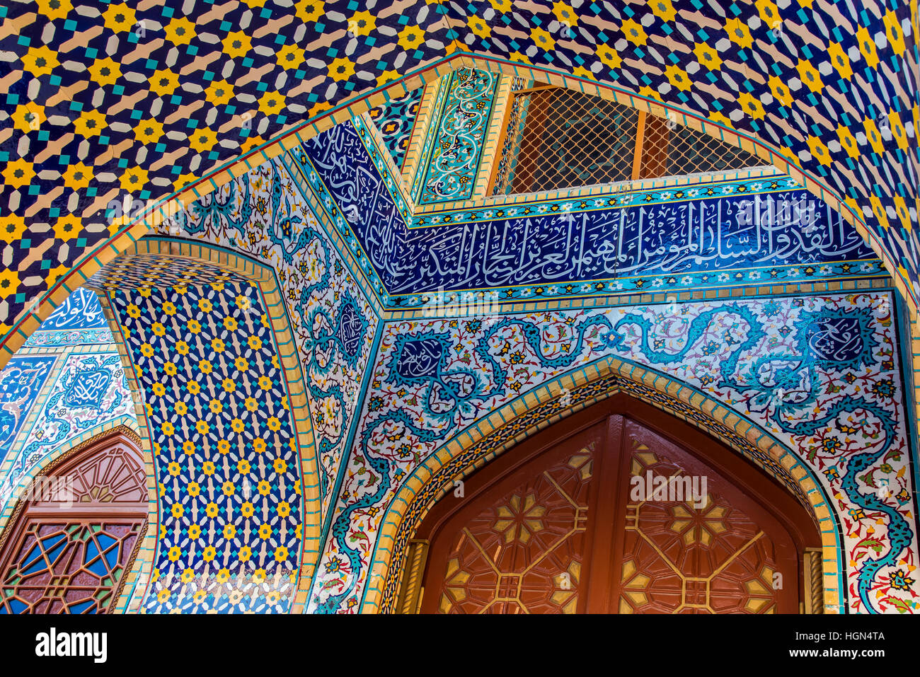 Iranische Moschee, Dubai, Vereinigte Arabische Emirate Stockfoto