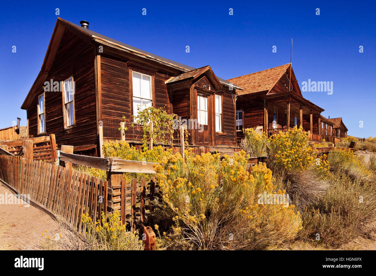 Ghostown Bodie in Kalifornien Stockfoto