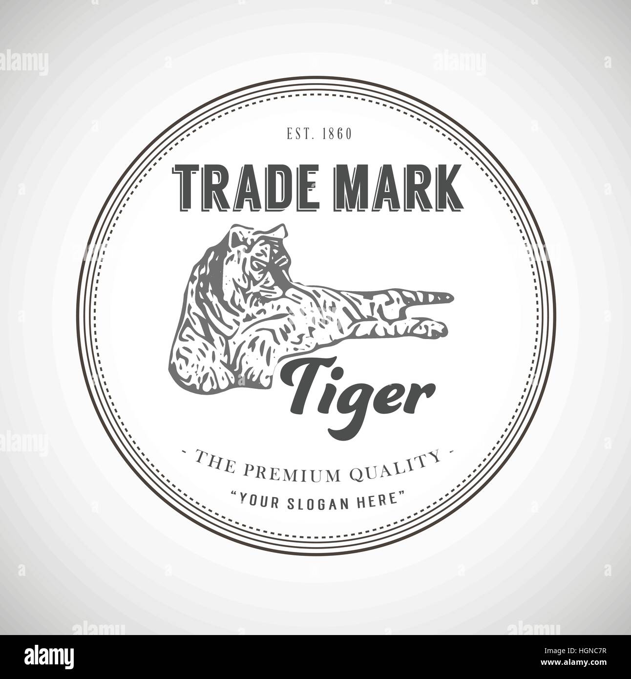 Retro-Logos Vektor Vintage Grafik Design-Element für logos Stock Vektor