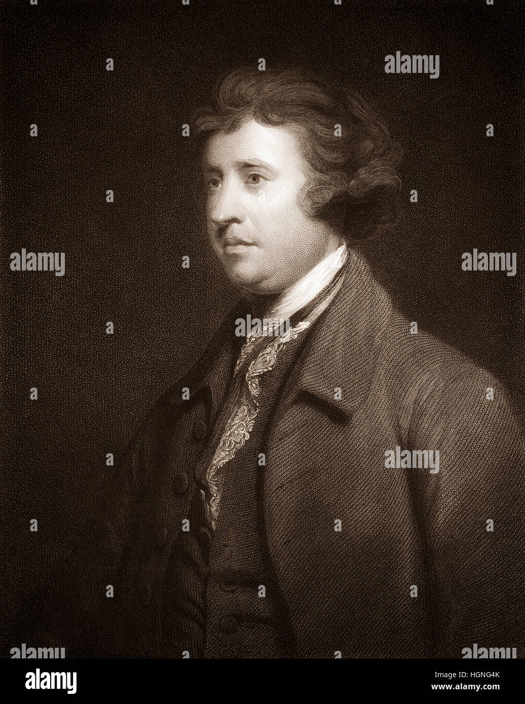 Edmund Burke, 1729-1797, britischer Schriftsteller, politischer Philosoph und Politiker während der Aufklärung Stockfoto
