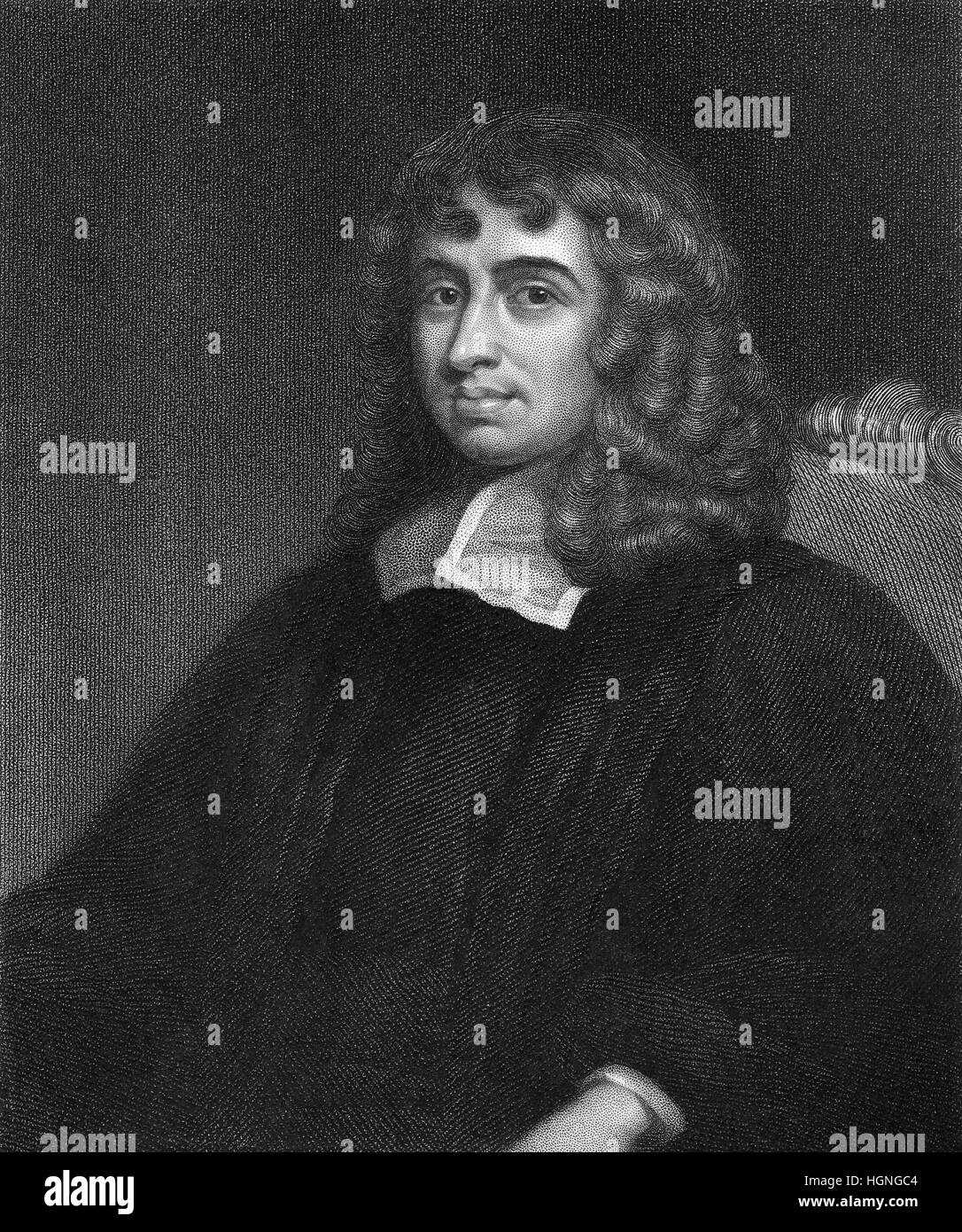 Isaac Barrow, 1630-1677, ein englischer christlicher Theologe und Mathematiker Stockfoto