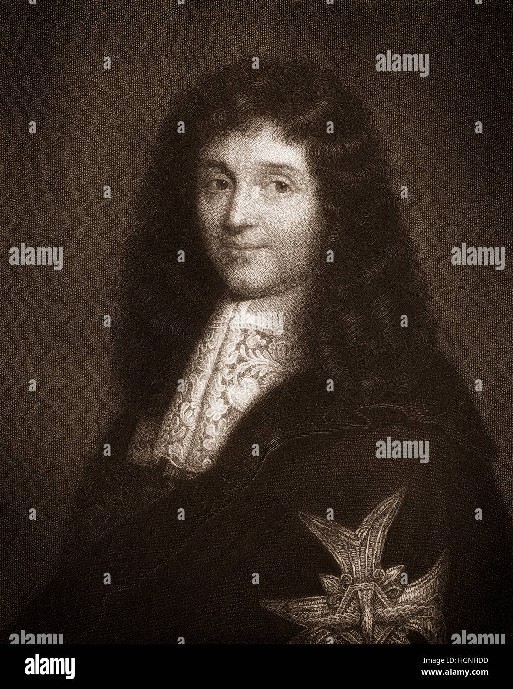 Jean-Baptiste Colbert, Marquis de Seignelay, 1619-1683, französischer Staatsmann und Minister der Finanzen, Gründer der Merkantilismus oder Colbertismus Stockfoto