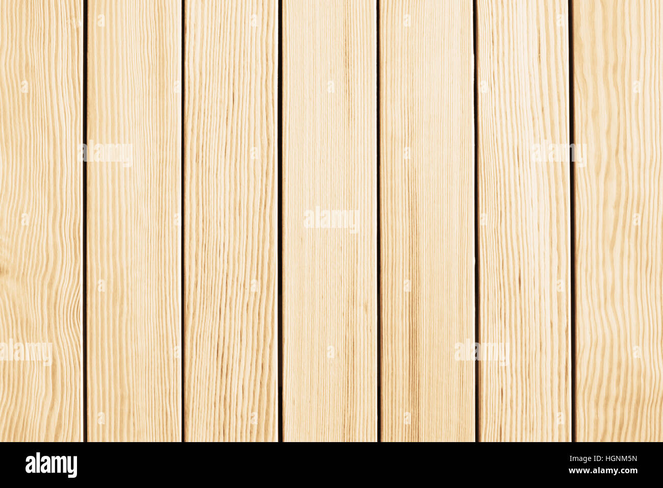 Beige aus Holz Hintergrund. Vertikale weiße Zaun Stockfoto
