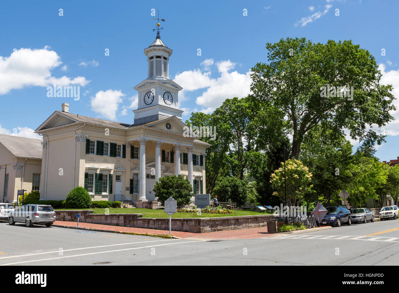 Shepherdstown, West Virginia.  Shepherd-Universität. Stockfoto